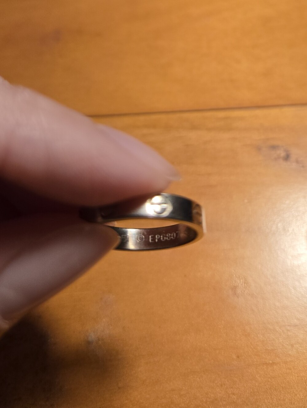 Authentic Cartier Love Wedding Band Ring in White Gold, Small Model - Picture 10 of 14